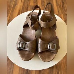 Dansko brown leather  sandals size 8.5 -9
